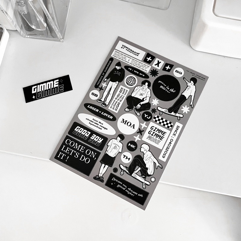GIMME MORE STICKER TXT สติกเกอร์แฟนอาร์ตทีเร้ก tomorrow x together