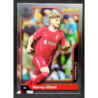 การ์ดนักฟุตบอล ฟุตบอล ใบเบส 2021-2022 Topps Merlin UEFA Harvey Elliott LIVERPOLL FC ลิเวอร์พูล