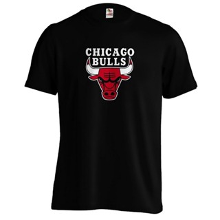 เสื้อเชิ้ตแขนสั้น เสื้อยืดแขนสั้น ราคาส่ง chicago เสื้อยืดผ้าฝ้าย 100% เสื้อกีฬาบาสเก็ตบอลแฟชั่นผู้ชาย