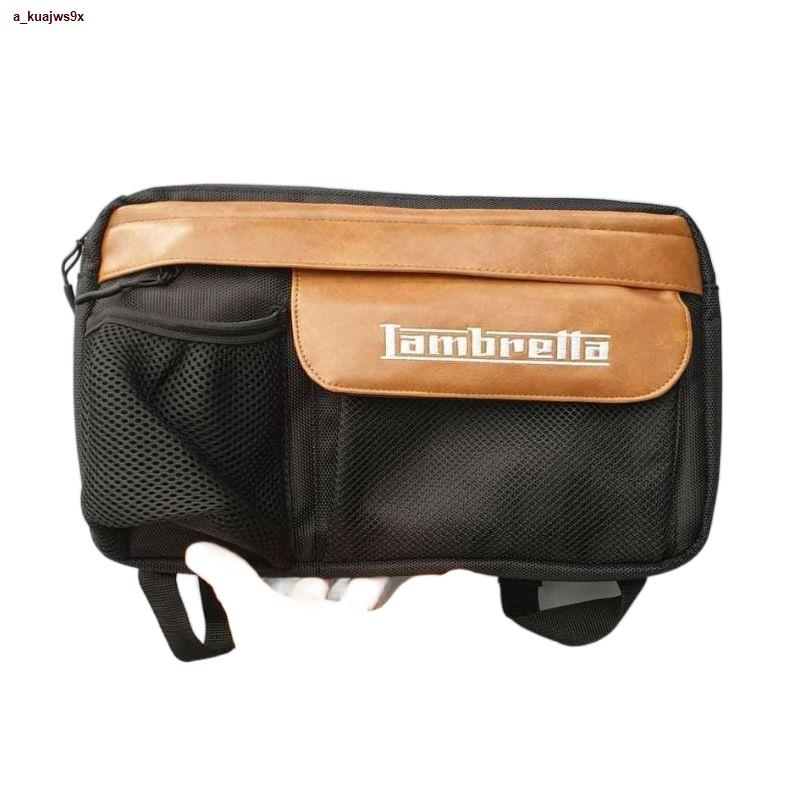 ส่งฟรี! ۩✻ใหม่! กระเป๋าคาดเก๊ะ Lambretta สีสวย กันน้ำ100% ใส่แก้วเยติได้เต็มใบ : Pocenti​ Scooters