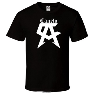 เสื้อยืดผู้ชาย Canelo เสื้อยืดลําลอง ผ้าฝ้าย แขนสั้น พิมพ์ลาย Saul Alvarez ทุกขนาด ไซซ์ S-2XL