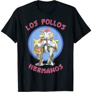 เสื้อยืดลาย Breaking Bad Los pollos Hermanos Back to back Portrait LOGO