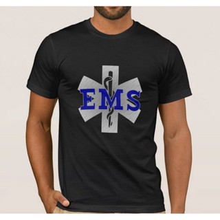 เสื้อยืด พิมพ์ลายกราฟิก Star of Lifes EMS Paramedic ของขวัญ สําหรับผู้ชาย เสื้อคอกลม แขนสั้น ผ้าฝ้าย แฟชั่นฤดูร้อน สําหร