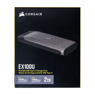 Corsair EX100U 2TB Portable USB-C Storage Drive External SSD, CSSD-EX100U2TB