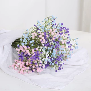 ดอกไม้ประดิษฐ์ช่อดอกไม้ Gypsophila ตกแต่งงานแต่งงาน Pu ดอกไม้ Ins สไตล์ตกแต่งบ้านปลอม