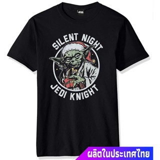 เสื้อยืดแขนสั้นผ้าฝ้ายแท้เสื้อยืดผู้ชาย STAR WARS Officially Licensed Jedi Knight Mens Tee sale Star Wars สตาร์ วอร์สS-