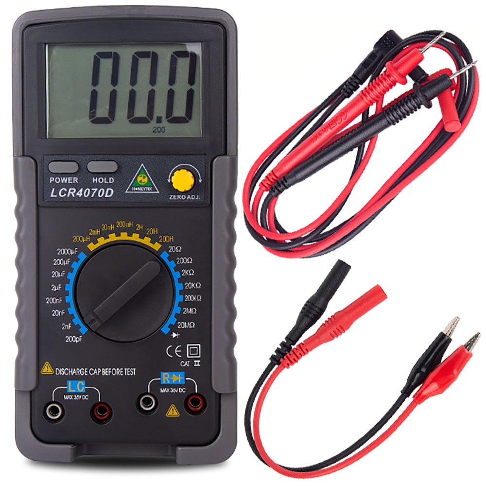 200pf-2000μF LCR  เครื่องวัดประจุกระแสไฟฟ้า มัลติมิเตอร์  LCR Meter  Multimeter Tester Capacitance m