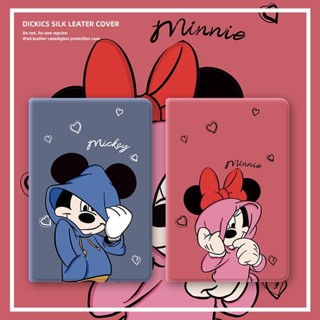 minnie mickey เคสไอแพด air 4 5 mini 4/5/6 เคส iPad 10.2 gen 7 8 9 gen10 case ipad pro11 2022 pen slot tri-fold cover