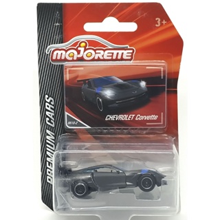 Majorette Chevrolet Corvette GMTM Matte Dark Gray ล้อ D6CSBCL Scale 1/60 (8cm) package แบบมีการ์ด