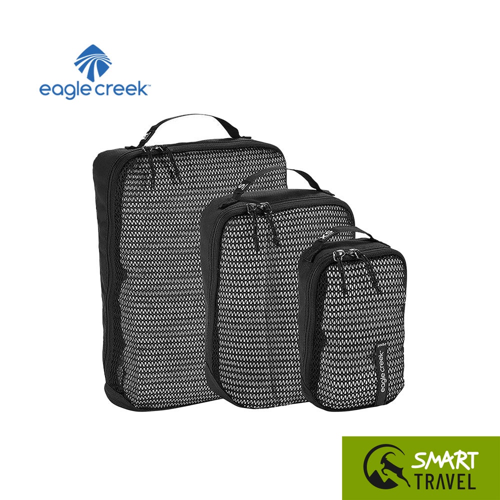 EAGLE CREEK PACK-IT REVEAL CUBE SET XS/S/M กระเป๋าจัดระเบียบเสื้อผ้า อเนกประสงค์ น้ำหนักเบา ชุด 3 ชิ้น สี BLACK