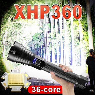 Xhp360 ไฟฉาย Led 18650 ชาร์จ Usb กันน้ํา ซูมได้