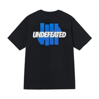 เสื้อยืดสีดำ เสื้อยืดผู้ชาย Undefeated เสื้อยืด พิมพ์ลาย แฟชั่นคลาสสิก สําหรับผู้ชาย และผู้หญิง