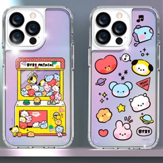 เคสโทรศัพท์มือถือ ลาย BT21 BTS Minini Hologram สําหรับ iPhone 14 13 12 11 XS 7 8 SE2 SE3 Plus ETC