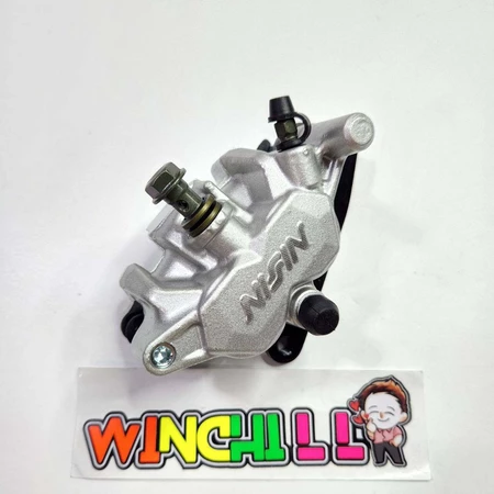 ปั๊มเดิม ปั๊มล่าง ปั๊มล่างแต่ง โลโก้นูน สีเงิน WAVE125R / wave125S / WAVE125ไฟเลี้ยวบังลม