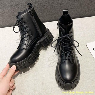 พร้อมส่ง💖British Martin boots women s thin boots ใหม่ บูทสั้น บูทเดี่ยวผู้หญิง