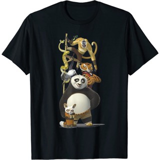 เสื้อยืด Kung Fu Panda Po and The Furious Five Portrait