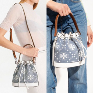 งาน Shop ใบใหญ่ใหม่ล่าสุดค่ะ
TORY BURCH 143535 T MONOGRAM DENIM JACQUARD BUCKET BAG