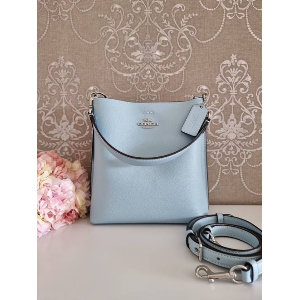 💙💙🛍️กระเป๋าสะพาย NEW Coach Mollie Bucket Bag 22 สีฟ้าสวยมากกก
