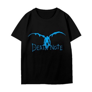 เสื้อยืดผ้าฝ้ายพิมพ์ลาย Cool Death Note Unisex t-shirt รูปแบบใหม่ ยอดฮิต เสื้อแขนสั้น เสื้อหญิงและชาย short sleeves S-5X