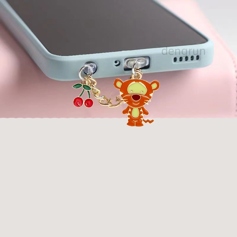จี้ห้อยโทรศัพท์อนิเมะน่ารักๆ pooh disney ดิสนีย์หมีพูห์ จุกกันฝุ่นโทรศัพท์ type c จุกกันฝุ่นลําโพง iphone ที่ห้อยโทรศัพท์มือถือ - รูปที่ 6