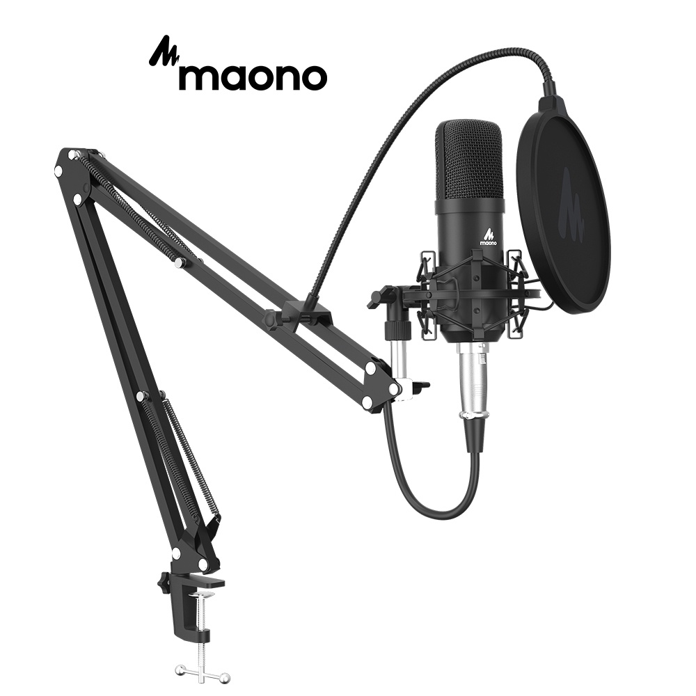 Maono AU-A03 ชุดคอนเดนเซอร์ไมโครโฟน ขนาด 3.5 มม. สําหรับแล็บท็อป โทรศัพท์ คอพิวเตอร์ ยูทูป คาราโอเกะ เล่นเกม ทำพ็อดแคสต์