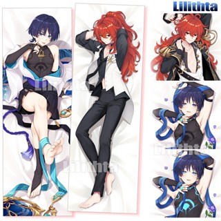 ปลอกหมอน ลายการ์ตูนอนิเมะ Dakimakura Genshin Impact Wanderer Scaramouche Diluc Game แฮนด์เมด