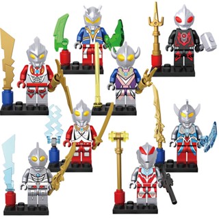 ►✜Zero Ultraman Building Blocks ตุ๊กตาหุ่นเด็กสำหรับเด็กเข้ากันได้กับ Lego Puzzle Mini Figures ประกอบของเล่นเด็ก