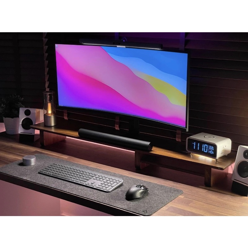 ชั้นวางจอคอมพิวเตอร์ gaming gear ชั้นวางทีวี แบบมีชั้นเสริม รูปที่ 2