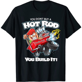 Hot Rod Builder Red Wagon blown Engine Car T-Shirt