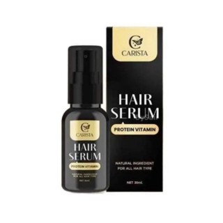 แฮร์เซรั่มโปรตีน คาริสต้า แฮร์เซรั่ม โปรตีนเร่งผมยาว Carista Hair Serum Protein Vitamin 30ml เซรั่มผมนมแพะ