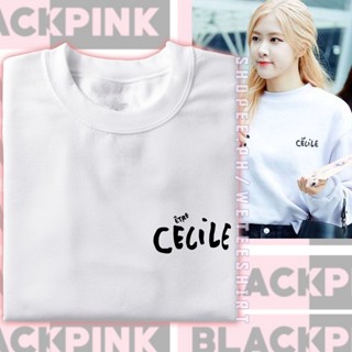 เสื้อยืดผ้าฝ้าย ราคาส่ง 🌟​พร้อมส่ง​🌟 Blackpink Rose Cecile Shirt / Blackpink Merch T-Shirt