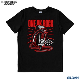 ผ้าฝ้ายแท้หนึ่ง OK ROCK - ร้องไห้ออก | เสื้อยืด พิมพ์ลายวงดนตรี | โลหะ | เสื้อยืด | GildanS-4XL