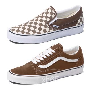 Vans รองเท้าผ้าใบ Classic Slip-On Checkerboard Rain Drum / Old Skool Rain Drum (2แบบ)