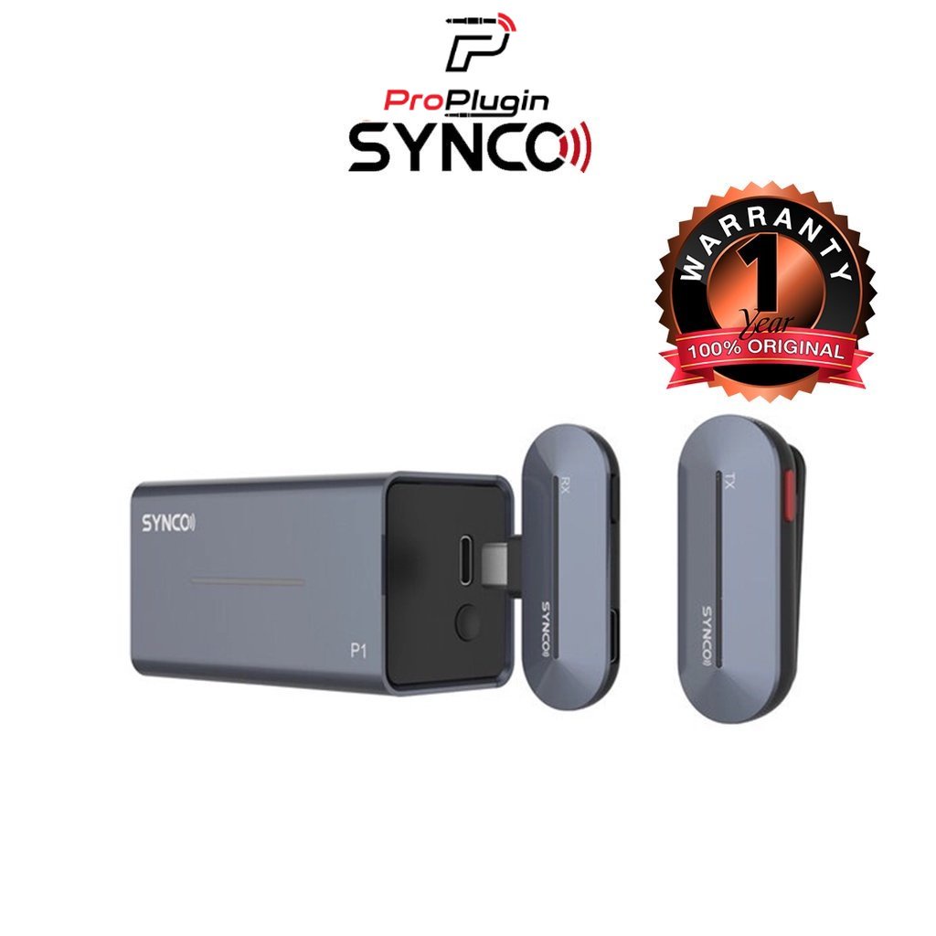 ✕☜✚Synco P1T/P1L Digital Wireless Microphone System with USB Connector (ProPlugin)