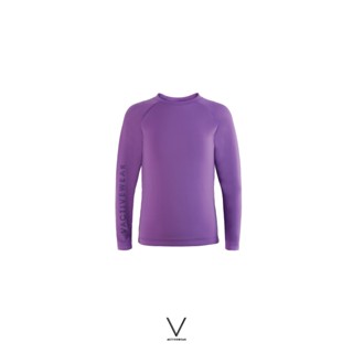 KIDS COLLECTION  PURPLE  RASH GUARD TOP SS2023 ชุดว่ายน้ำเด็ก แขนยาว ผ้าหนา สีม่วง กัน UV UPF 50+