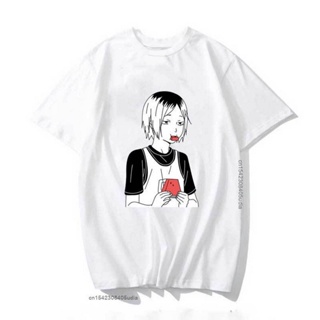 เสื้อยืดแขนสั้น Haikyuu Kenma Kozume Tshirt Men Kawaii ท็อปส์การ์ตูนคาราเต้กราฟิกเสื้อยืดแฟชั่นเสื้อยืดสําหรับผู้ชาย Uni