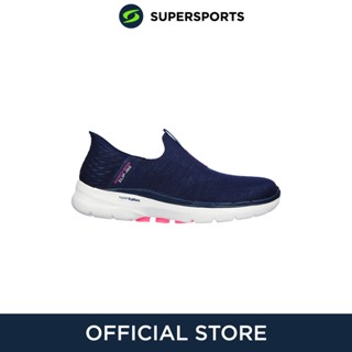 SKECHERS Hands Free Slip-ins™: GO WALK 6™ - Fabulous View รองเท้าลำลองผู้หญิง รองเท้าผ้าใบ