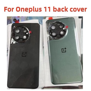 สำหรับ Oneplus 11ฝาหลังแบตเตอรี่พร้อมกรอบกล้องด้านหลังแบตเตอรี่กระจกประตูที่อยู่อาศัยกรณีซ่อมเปลี่ยนสำหรับ1 11ฝาหลัง