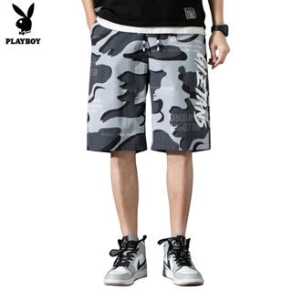 Playboy casual sports shorts Mens five-point printed shorts