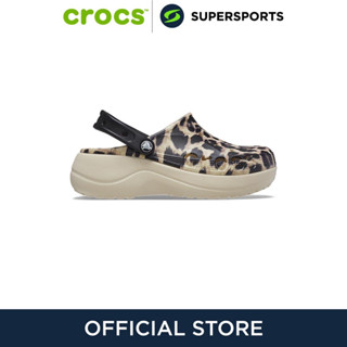 CROCS Baya Platform Printed Clog รองเท้าลำลองผู้หญิง