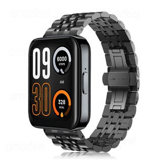 สายนาฬิกาข้อมือ สเตนเลส โลหะ หรูหรา สําหรับ Luxury Stainless Steel WatchBand for Realme Watch 3 / 3 Pro / Realme Watch 2 / 2 Pro Smart Bracelet Metal Realme Watch 3 Strap For Realme Watch S Wristband Realme Watch 3 Pro Strap