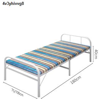 รถมอเตอร์ไซค์ อะไหล่และอุปกรณ์เสริมมอเตอร์ไซค์จัดส่งจากกรุงเทพจัดส่งทันที✲♈▼wanke เตียงนอน 3 5 ฟุต เตียงพับได้ เตียงนอนพ