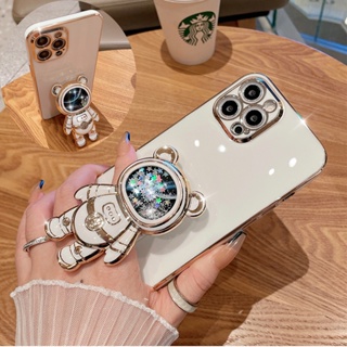 เคสนิ่ม มีทรายไหล ลายนักบินอวกาศ สําหรับ Xiaomi Redmi 9T 10C Note 12 11 10 Mi 11 Lite 11T Poco X3 Pro