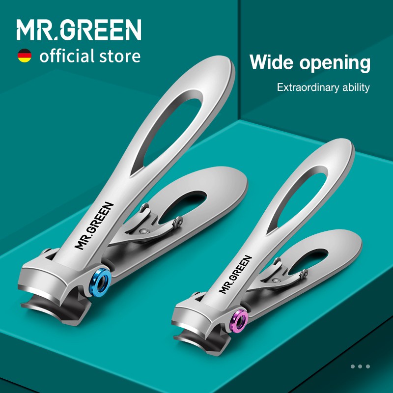 Mr.green กรรไกรตัดเล็บ สเตนเลส แบบหนา สองขนาด สําหรับตัดเล็บมือ เล็บเท้า