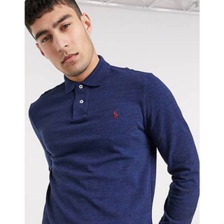 Polo Ralph Lauren Slim Fit long sleeve (size L) สีน้ำเงิน ของใหม่ แท้100%