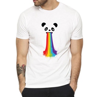 Frogg0-Shop เสื้อยืดชาย เสื้อยืดครอปเสื้อยืดแขนสั้น คอกลม พิมพ์ลาย Gay Love Lesbian สีรุ้ง สําหรับผู้ชายS-5XL