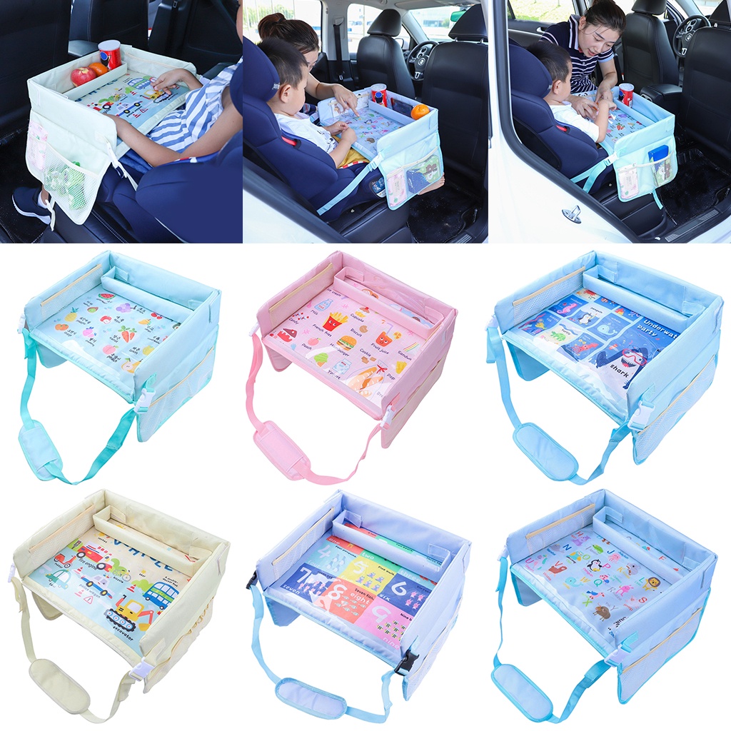 [whbadguy] ถาดเบาะรถยนต์สําหรับเด็กมัลติฟังก์ชั่น รถไฟเบาะรถยนต์แบบพับได้ แบบพกพา กระเป๋าเล่นเดินทาง คาร์ซีท โต๊ะเล่นเครื่องบิน - รูปที่ 7