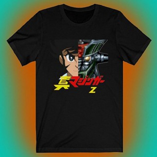 เสื้อยืดผู้ชาย เสื้อยืด ผ้าฝ้าย 100% พิมพ์ลายหุ่นยนต์ Shin Mazinger Z Japan Robot ใส่สบาย ระบายอากาศ