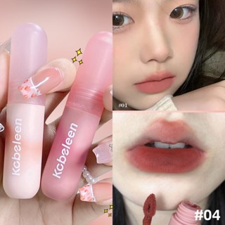 *ขายดี*KOBELEEN  Lip Gloss ลิปสติก เนื้อแมตต์ กันน้ํา ติดทนนาน