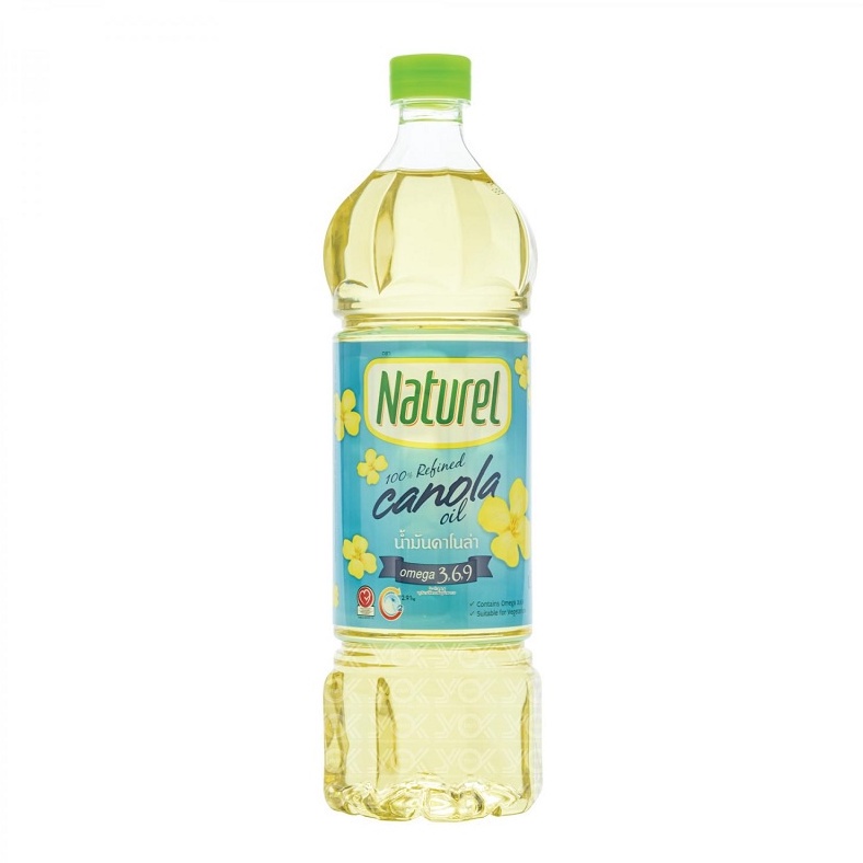 น้ำมันคาโนล่า  100%   Naturel  1 ลิตร  หยกออนไลน์